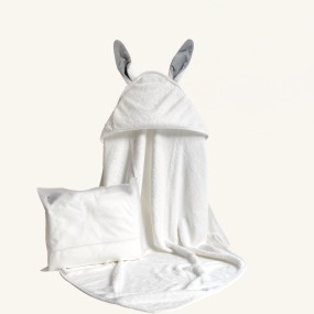 Bamboo Hooded Towel Baby Bath Towel  Large Size 90*90cm Rabbit Ear Bunny Design Thick Soft Absorbent Bath Kids Towels