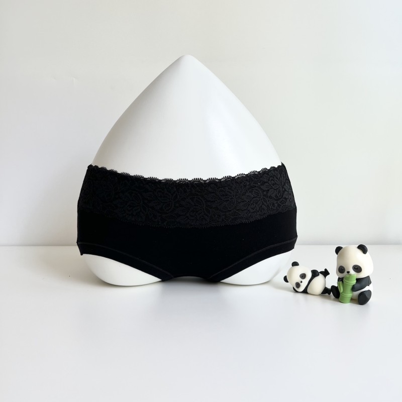 Bamboo Underwear Lace Side Female Underwear Women Panties Wholesale High Quality Lady Hipster Spandex / Bamboo Fiber Breathable