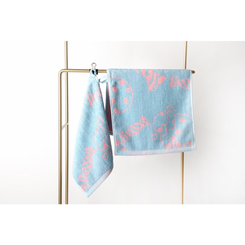 NEW Design Luxury Bamboo Towels | 2 Size Hand Facial Towel and Washcloth Cartoon Jacquard Child Kids Baby Bathroom Towel Sets