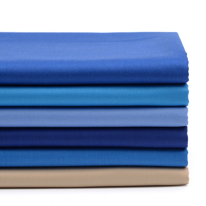 32% Organic Cotton 65% Polyester 3% Spandex 160gsm Stretch Twill Professional Workwear Fabric