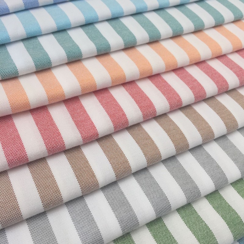 60% Cotton40%Polyester Plain Oxford Fabric 165gsm Oxford Fabric Strip Wrinkle Resistant Classic Shirt Fabric