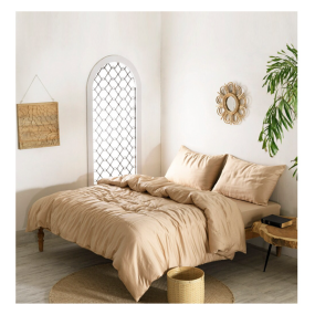 Organic 100% Bamboo Satin 80S 400T Premium Quality Quilt Cover Silk Soft Breathable Free Fresh Luxury Bedding Sheet