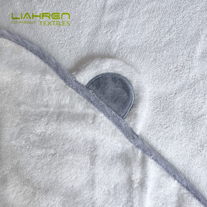 Classical Bamboo Terry Bath Towel Organic Bamboo Baby Hooded Towel Animal Hooded Baby Bath Towel for Kids