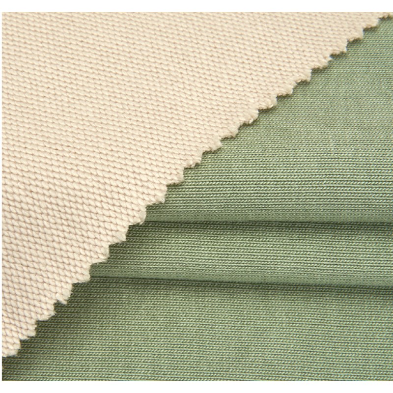 Stock 88% Organic Cotton 12%Recycle Polyester French Terry 400gsm Soft Warm Thick Sweatershirt Fabric Wholesale