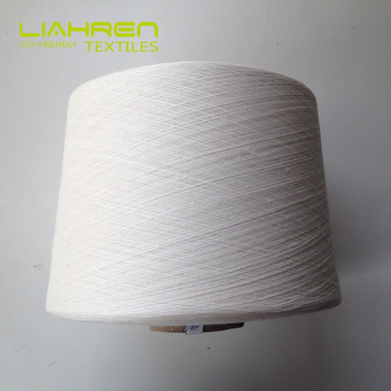 Ne30/1 Hemp Ring Spun Yarn 55% Hemp 45% Organic Cotton Blend Anti-Static and Recycled for Knitting and Weaving