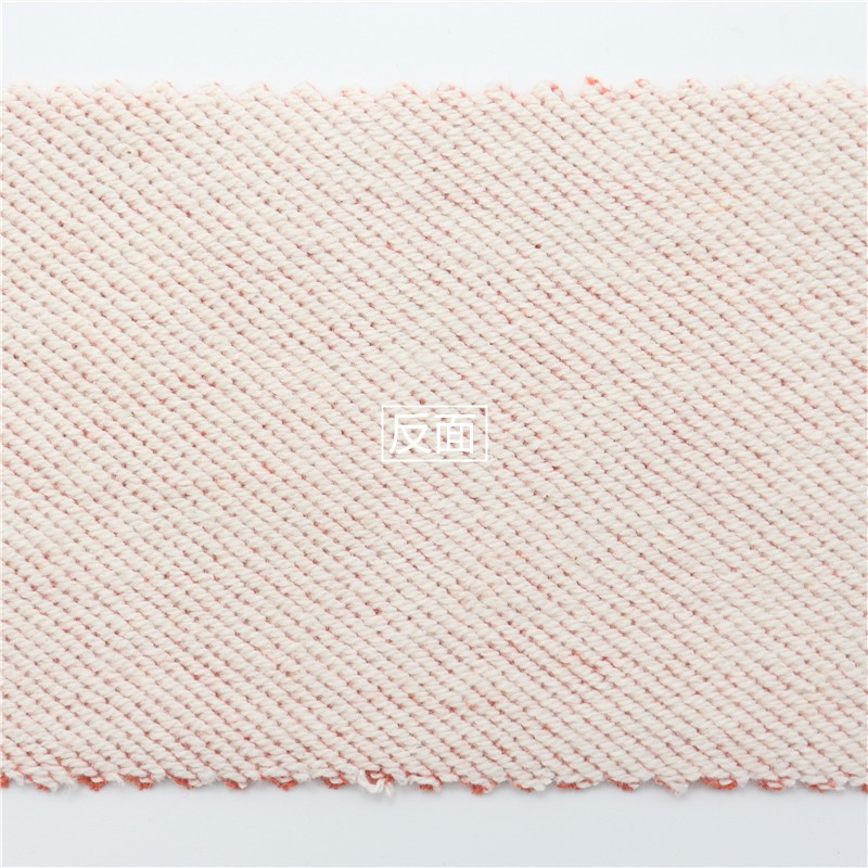 Stock 100% Organic Cotton Dyed Yarn French Terry Fabric 375GSM for Soft and Comfortable Hoodies and Sweatshirts