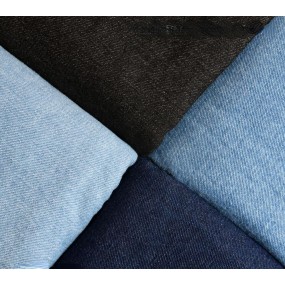 80%cotton 20%Polyester 440gsm/13oz 175cm Thick Sand-washed Cotton Twill Denim Fabric for Winter Jeans Coat and Pants