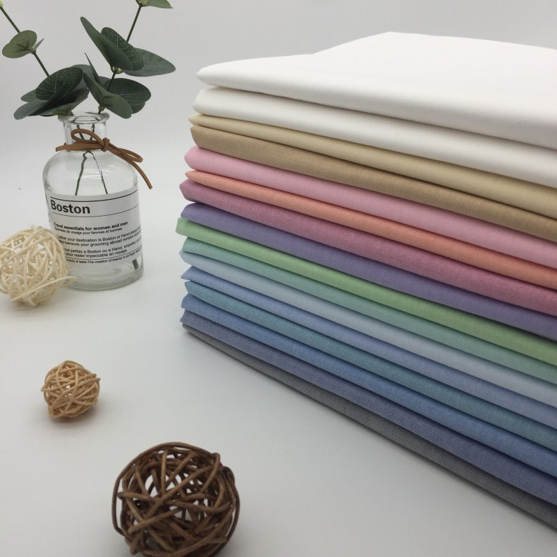 76% Cotton24%Polyester Plain Fabric 152gsm Oxford Fabric Wrinkle Resistant Classic Shirt Fabric