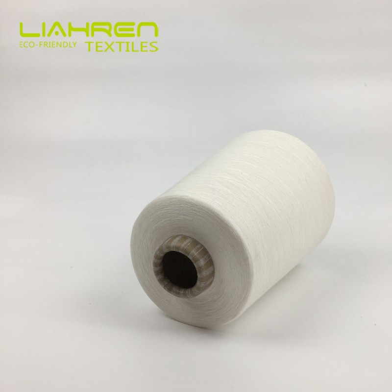 100% Organic Bamboo Fiber Soft Breathable Compact Ring Spun Natural White Woven Knitted Yarns Recycled Raw Pattern