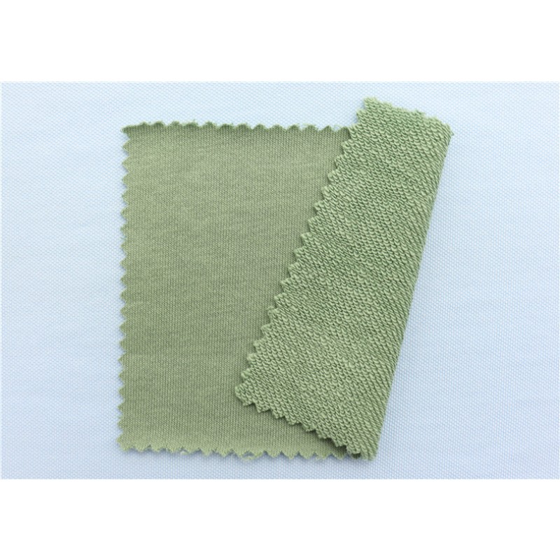 86% Organic Cotton 14% Recycled Polyester 280GSM 32s French Terry Soft Hoodies 192 Colors Stock Fashion Casual Clothing Fabric