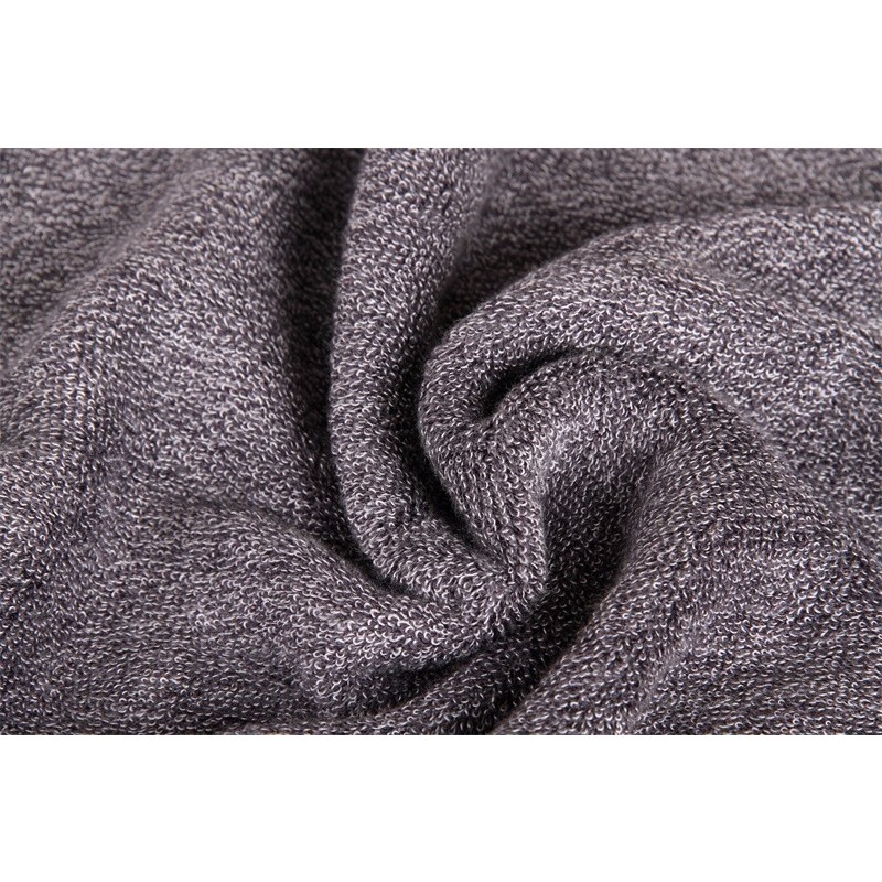 Supper Soft Thick 580 GSM Hand Towels Bamboo Cotton A/B Yarn Color Fiber Classical Style Brown Grey Towel Set