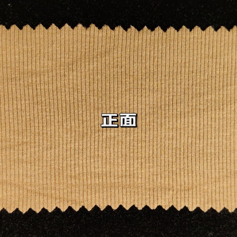 Stock 94%Organic Bamboo 6%Spandex 260GSM Bamboo Fabric 2x2 Super Soft Fine Rib Knit Fabric for Tshirt and Loungewear