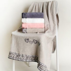 New Product in Stock High Quality Soft Bamboo Cotton Bath Towel Set Organic Bamboo Plain Adults Love Design Bath Towel Set