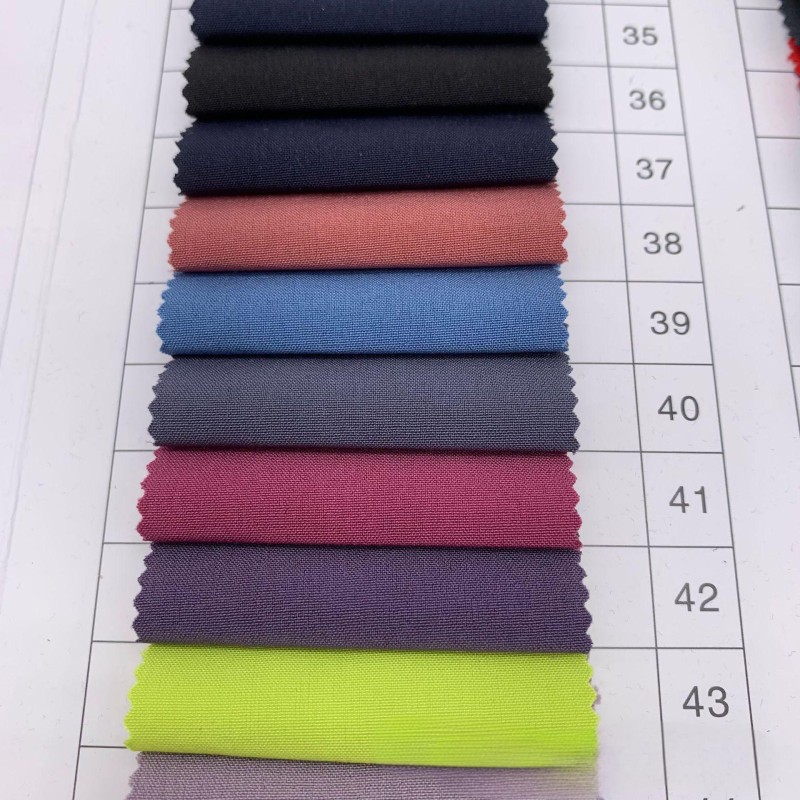 90% Recycled Polyester 10% Spandex 130gsm 4-Way Stretch Woven Plain Fast Dry Fabric for Activewear & Gym Wear