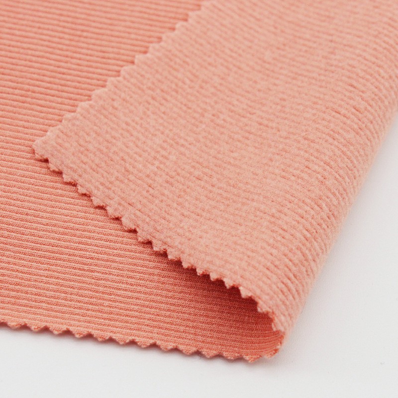 High-Quality 90%Organic Bamboo 10%Spandex 300GSM Bamboo Fabric 2x2 Rib Stretchy Fabric for Summer Tshirt and Loungewear