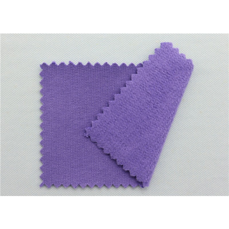 High Quality 100% Organic Cotton Fleece 420gsm Thick Soft Hoodies Outer Wear Sweatshirt Fleece Fabric With Matched 2*2 Rib