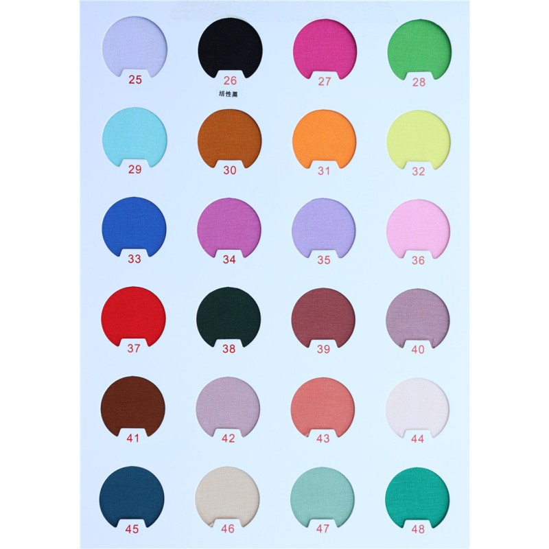 Stock Fabric 75% Organic Bamboo 25% Recycled Polyester 160GSM Jersey Fabric for T-Shirts Loungewear Lightweight Pajamas Fabrics