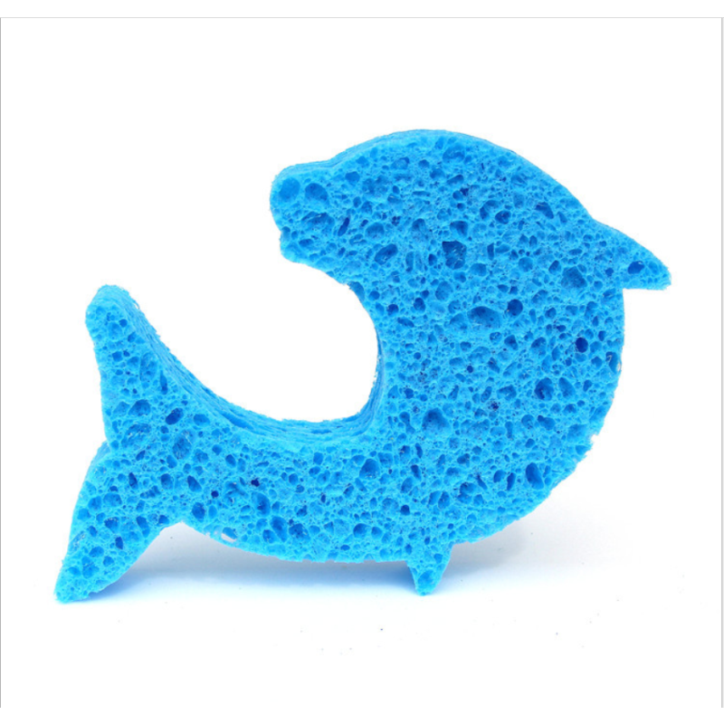 Natural Material Bath Sponge Sponge Lovely Customized Cartoon Shape Cellulose Mesh Bath Sponge