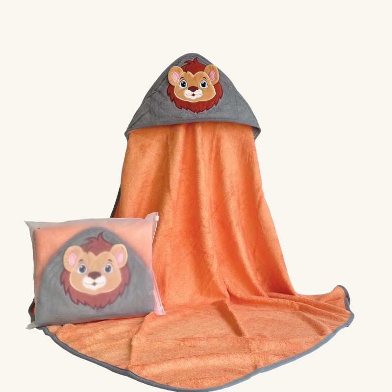 Organic Bamboo Baby Hooded Thick 500GSM Super Soft Breathable High Absorbent Bamboo Bath Towel fox Design Bamboo Hooded Towels