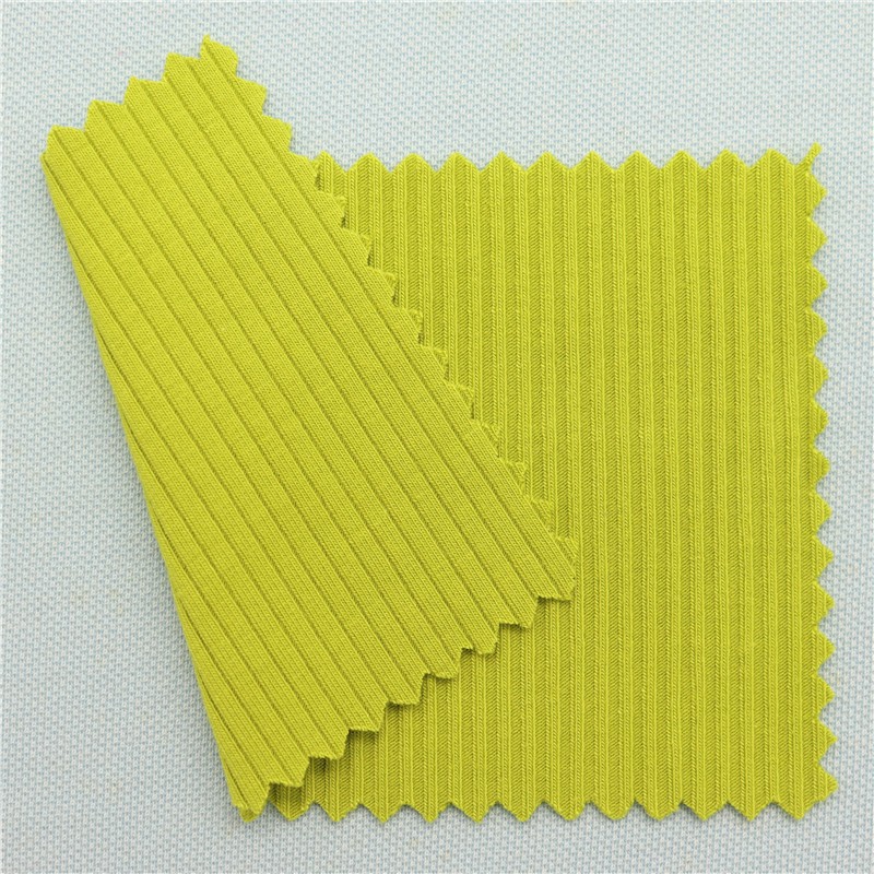 High Quality 66%Bamboo26%cotton 8%Spandex 300GSM Bamboo Fabric 4x2 Rib Stretchy Vest Material  Fabric for Tshirt and Loungewear