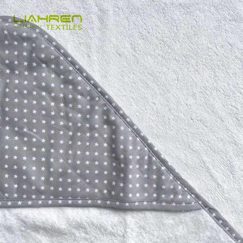 Organic Bamboo Bath Hooded Towel Soft Large Thick 500GSM 90x90CM Bamboo Hooded Towel for Infant New Born Baby Kids