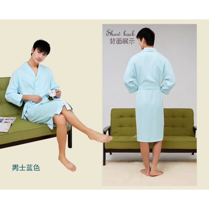 High Quality Original Design Star Hotel Unisex 100% Bamboo Terry Bathrobe Luxury Bathrobe Breathe Freely Bathrobe