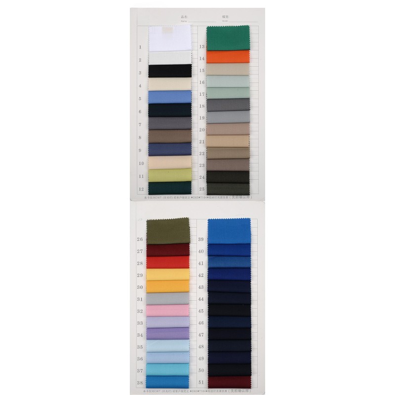 32% Organic Cotton 65% Polyester 3% Spandex 160gsm Stretch Twill Professional Workwear Fabric