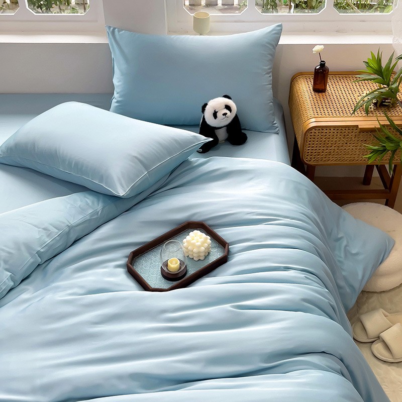 High Quality 100% Organic Bamboo Satin Fabric for Luxury Natural Soft 100% Organic Bamboo Bedding Set 4 Piece Bamboo Bed Sheets