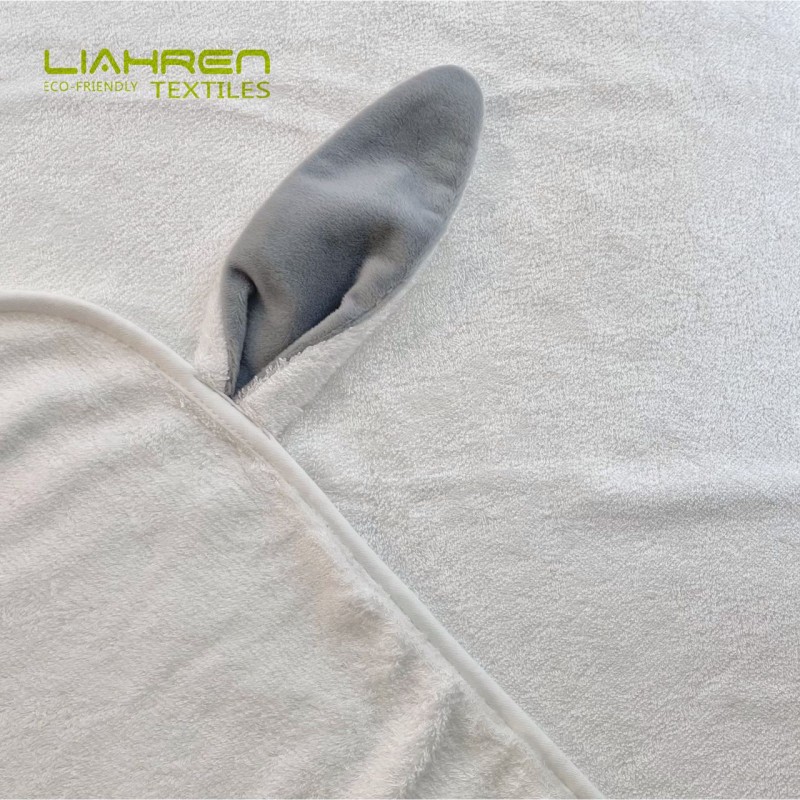 Bamboo Hooded Towel Baby Bath Towel  Large Size 90*90cm Rabbit Ear Bunny Design Thick Soft Absorbent Bath Kids Towels