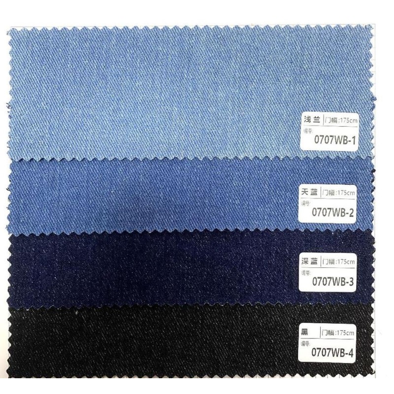 80%cotton 20%Polyester 440gsm/13oz 175cm Thick Sand-washed Cotton Twill Denim Fabric for Winter Jeans Coat and Pants