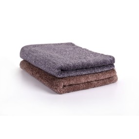 Supper Soft Thick 580 GSM Hand Towels Bamboo Cotton A/B Yarn Color Fiber Classical Style Brown Grey Towel Set