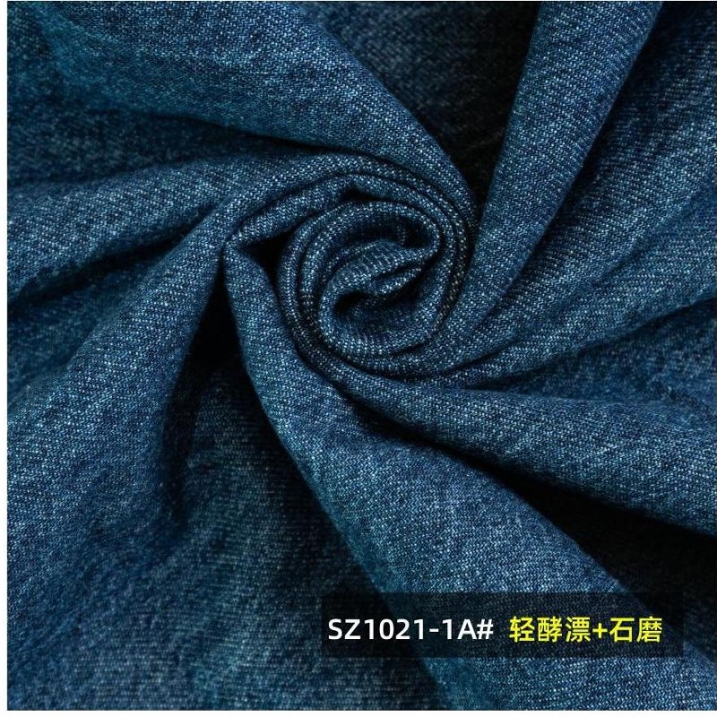 100%cotton 420gsm/12.4oz 180cm Ultra Soft Marble Pattern Cotton Twill Denim Fabric for Coat and Pants