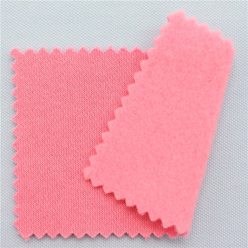 40% Organic Cotton 60% Recycle Polyester Fleece Fabric 300gsm 32s Tight Soft Warm Trendy Brand Hoodie Knitted Fleece Fabric