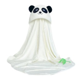 Thick 500GSM Skin Friendly Bamboo Bath Towel Panda Design Bamboo Hooded Baby Towel for Newborn
