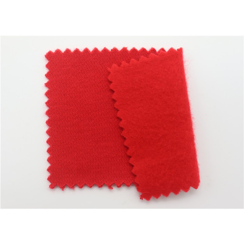 Thick 43% Organic Cotton 57% Recycle Polyester Fleece Fabric 440gsm Soft Warm Trendy Brand Hoodie Fleece Fabric