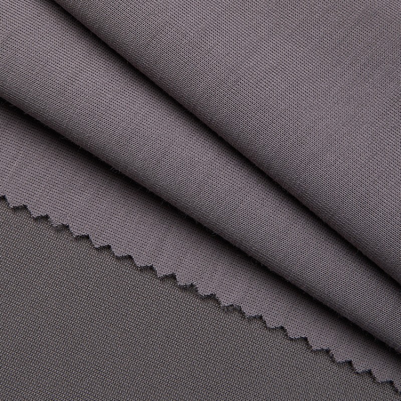 In Stock 44%Bamboo/49%Recycle Polyester /7%Spandex 300GSM Soft Bamboo Interlock Fabric for Sportswear Fabric