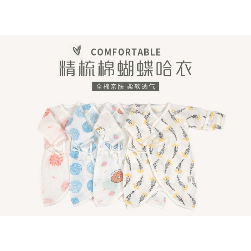 Eco-friendly New Born Baby Clothes Breathable  Baby Unisex-Baby Newborn Kimono Bodysuit