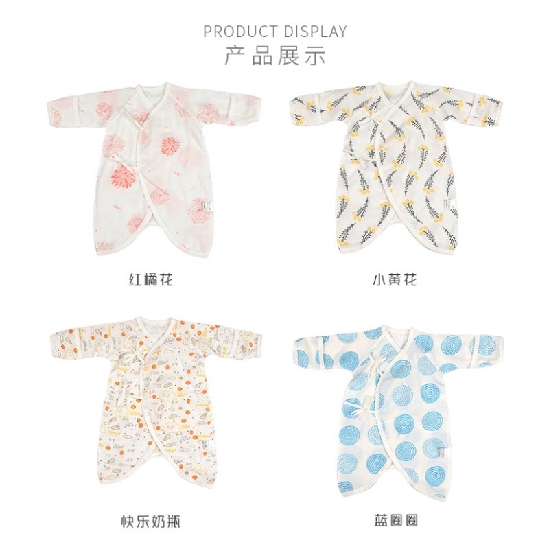 Eco-friendly New Born Baby Clothes Breathable  Baby Unisex-Baby Newborn Kimono Bodysuit