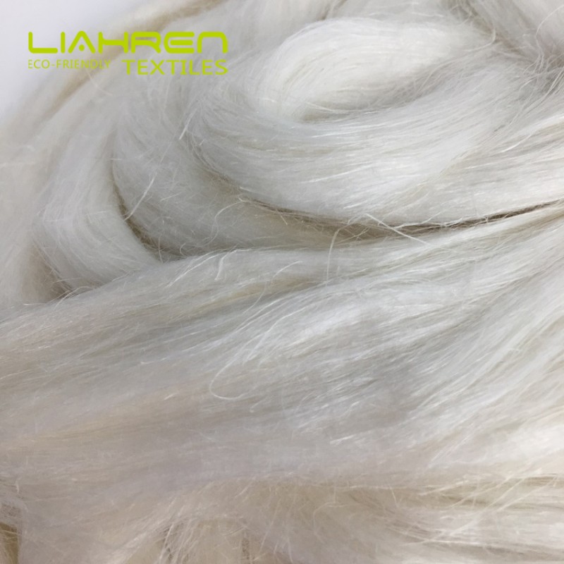 Ramie Fiber Top Sliver 2000NM*88MM Bleached White Combed Ramie Fiber