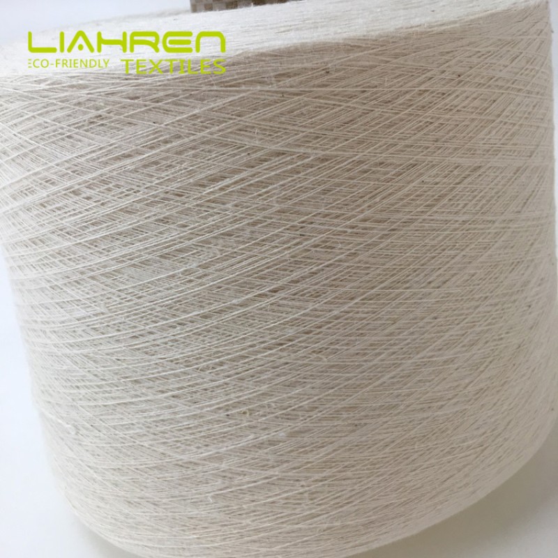 Ne11/1 55% Hemp 20% Rayon 25% Recycled Polyester Blended Ring Spun Yarn Anti-Static Feature for Weaving and Knitting
