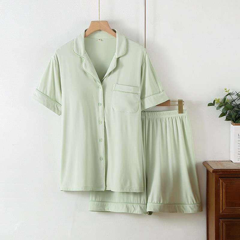 In Stock Luxury Ladies 93%Bamboo 7%Spandex Loungewear Sets Customize Women Sleepwear Set Women's Pajamas Set