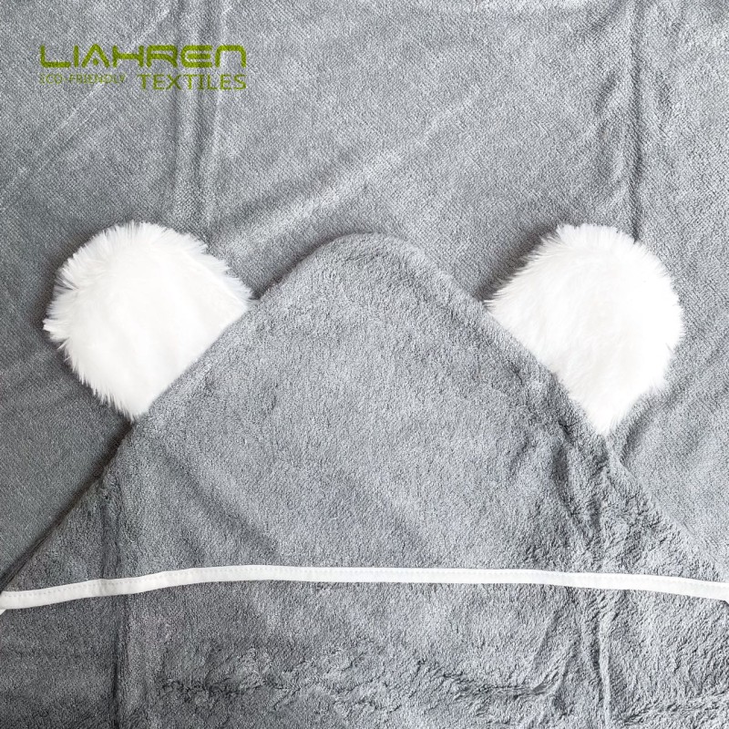 High Quality Organic Bamboo Baby Bath Towels 90*90cm Babies Towel With Hood Extra Soft Thick Newborn Hooded Baby Towels