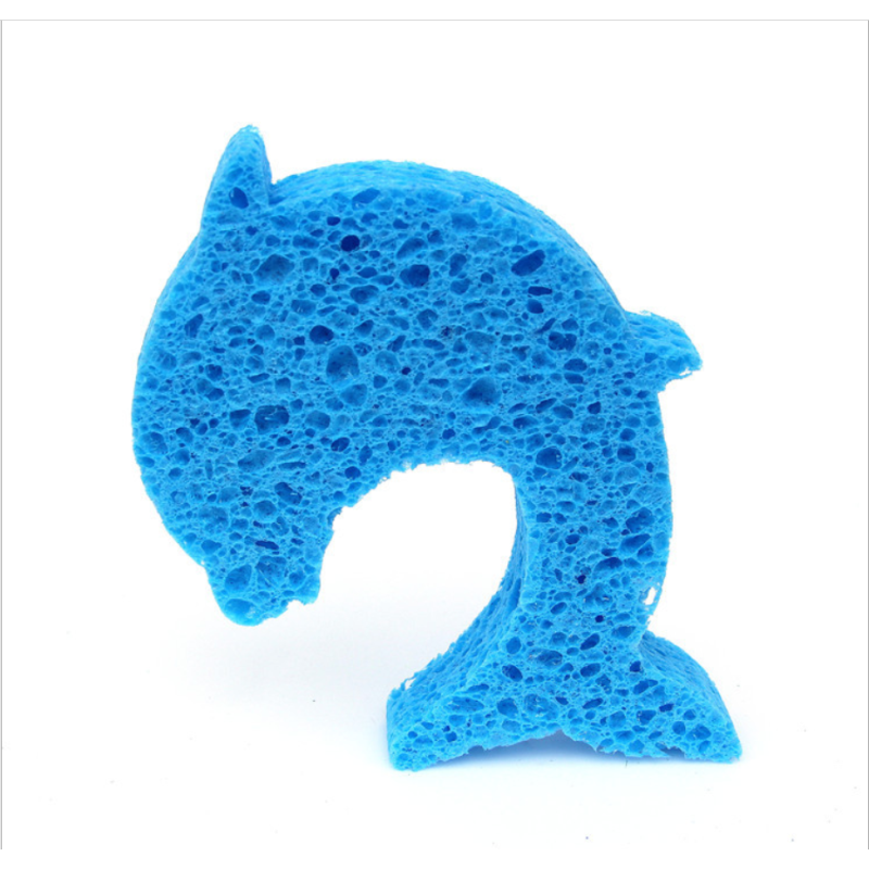 Natural Material Bath Sponge Sponge Lovely Customized Cartoon Shape Cellulose Mesh Bath Sponge