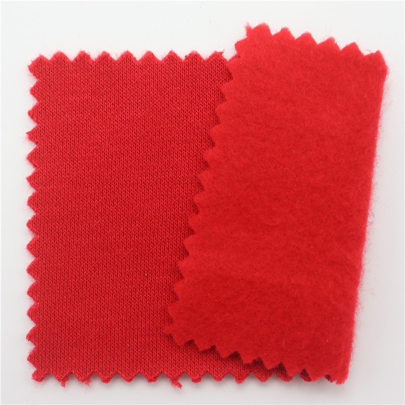 Thick 43% Organic Cotton 57% Recycle Polyester Fleece Fabric 440gsm Soft Warm Trendy Brand Hoodie Fleece Fabric