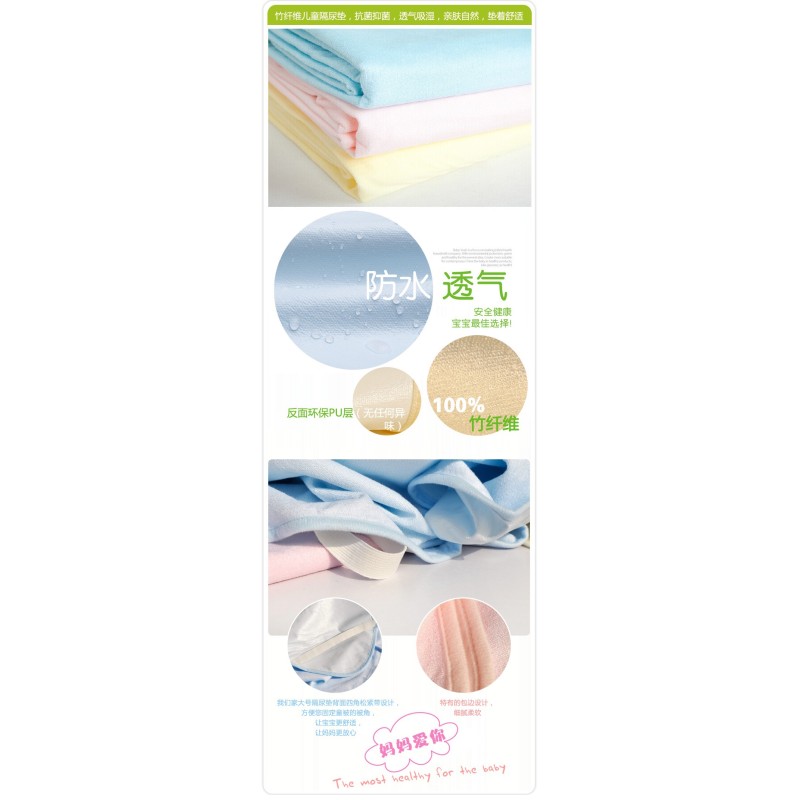 Eco-friendly Bamboo Baby Diaper Breathable Baby Changing Pad Cover Soft Bamboo Waterproof Baby Bed Sheets