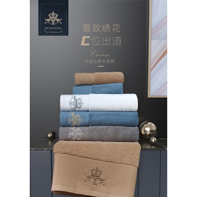 Luxury Customized Bath Towels Extra Large 100% Soft Cotton 635 GSM Thick Towel Sets Absorbent Quick Dry Hotel Bathroom Towel