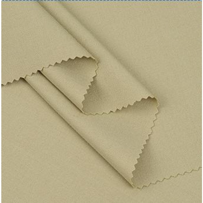 95%recycle Polyester 5%spandex 290GSM Twill Fabric Double Sided Woven 4way Elastic Fabric for Wrinkle-resistant Suit Trousers