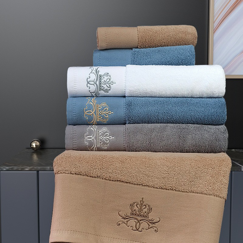 Luxury Customized Bath Towels Extra Large 100% Soft Cotton 635 GSM Thick Towel Sets Absorbent Quick Dry Hotel Bathroom Towel