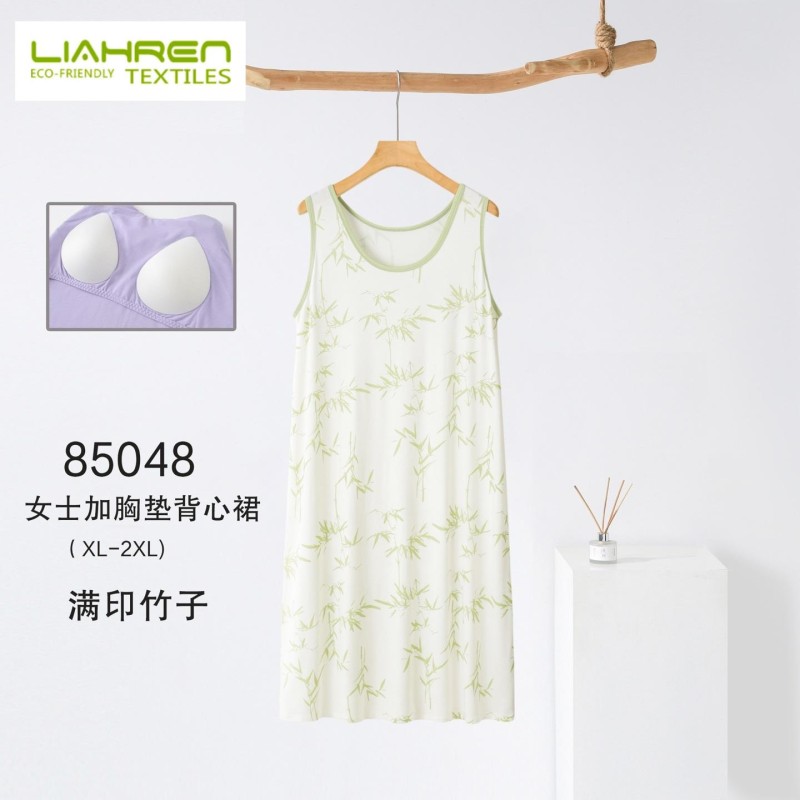 Super Soft Organic Bamboo Women Night  Dress Summer Household Clothes  Bamboo Loungewear Lady Home Wear Pajamas