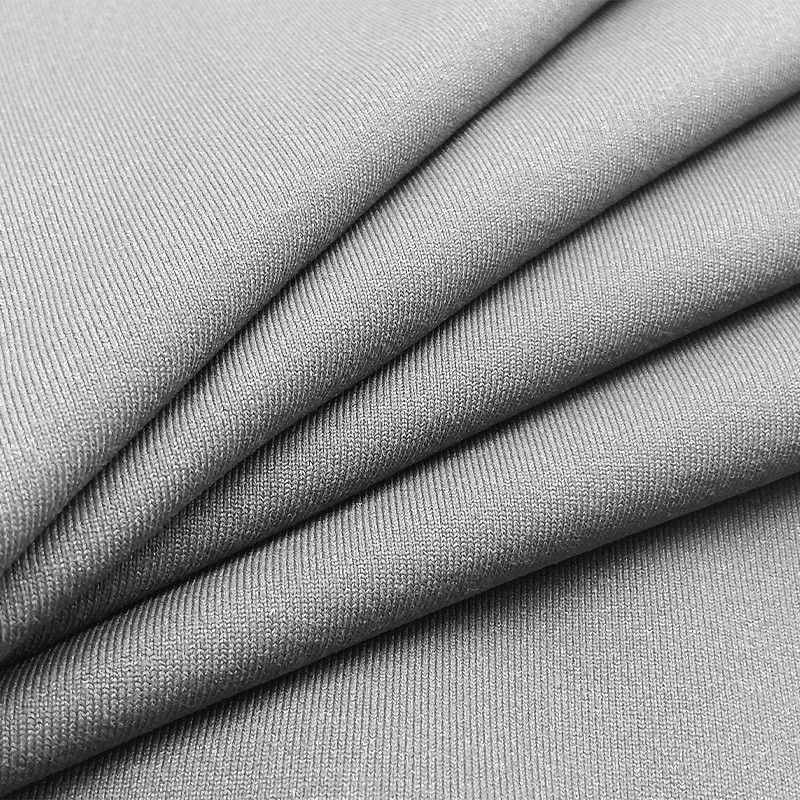 Stock 83%Recycle Polyester 17%Spandex 4 Way High Stretch Jersey Fabric 280gsm 170cm for Sportswear Yoga Clothing Fabric